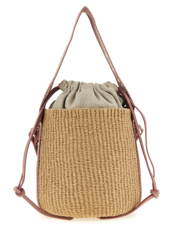 Beige paper handbag-null