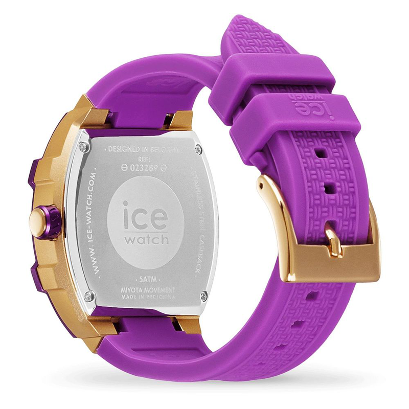 Purple synthetic sport watch-null