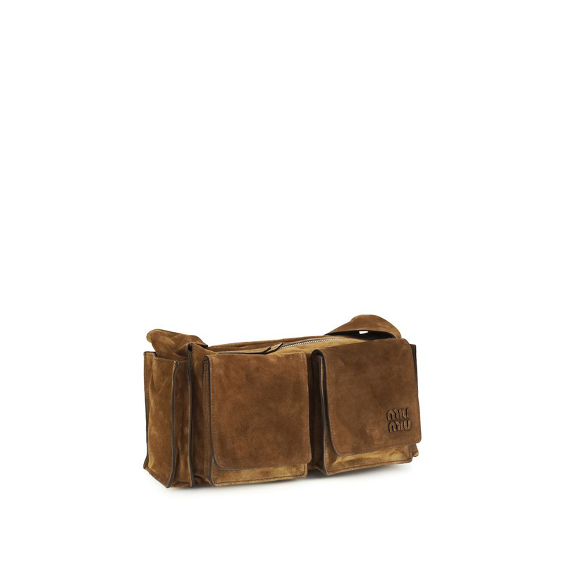 Brown calf leather bos taurus shoulder bag-null