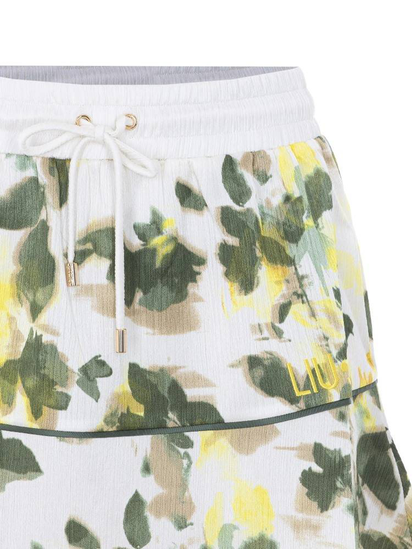 Floral print skirt-null