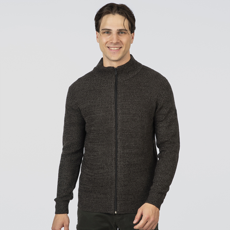 High neck knitwear cardigan-null