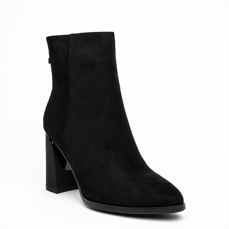Miss belgini suedette high block heeled ankle boots-null