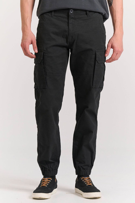 Funkybuddha cargo pants, Black, medium