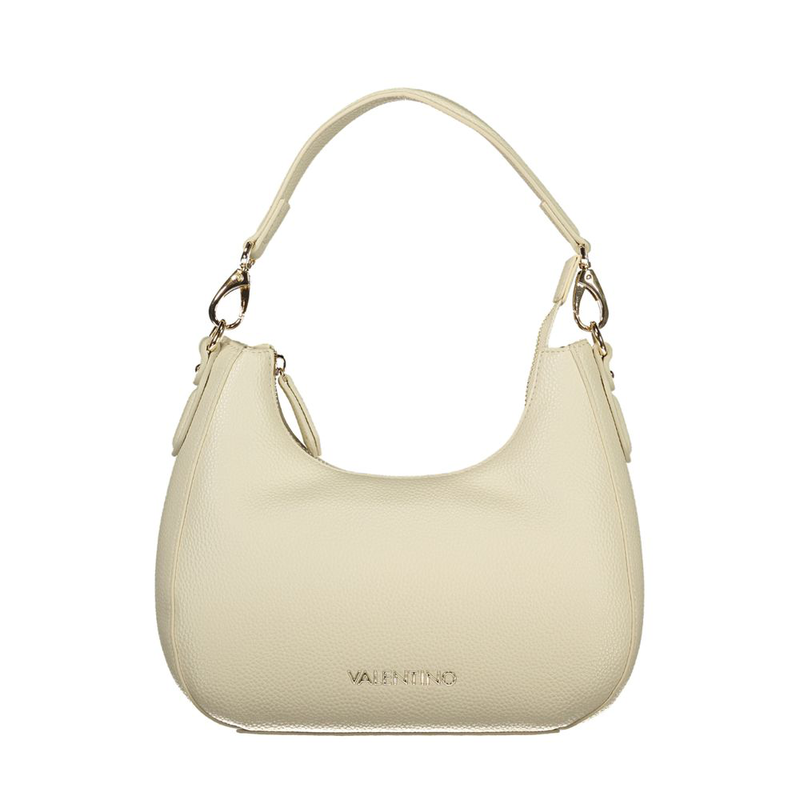 Beige polyurethane women handbag-null