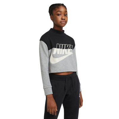 Nike sportswear girls french terry cropped crew
