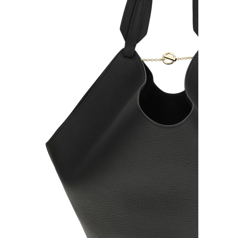 Black calf leather bos taurus shoulder bag-null