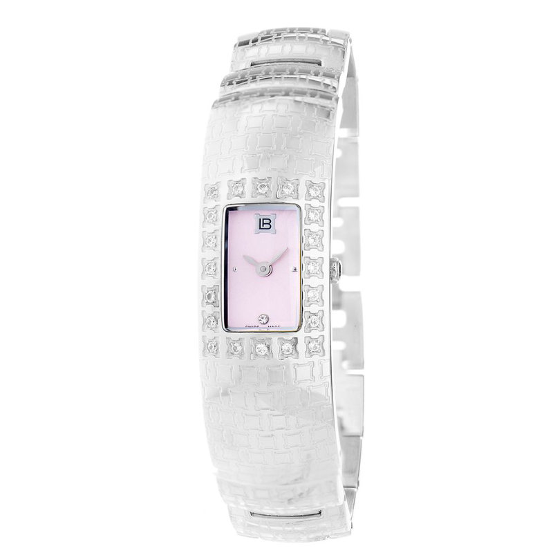 Silver stainless steel bracelet watch-null