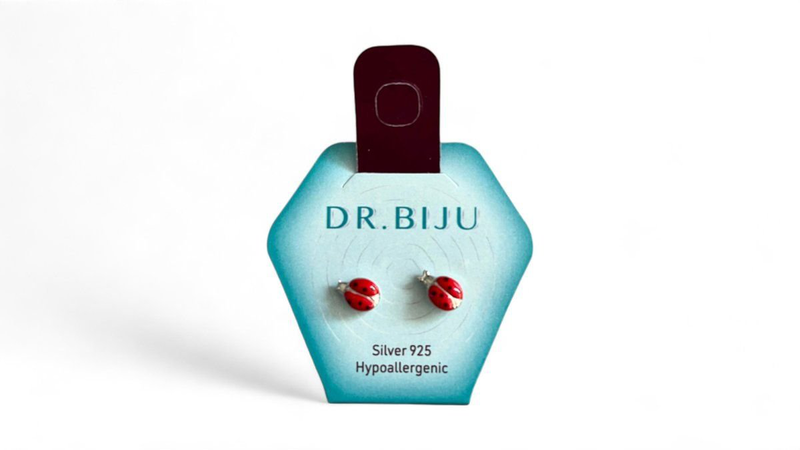 Dr. Biju xirius 6.5mm white bronze 2earrings-null