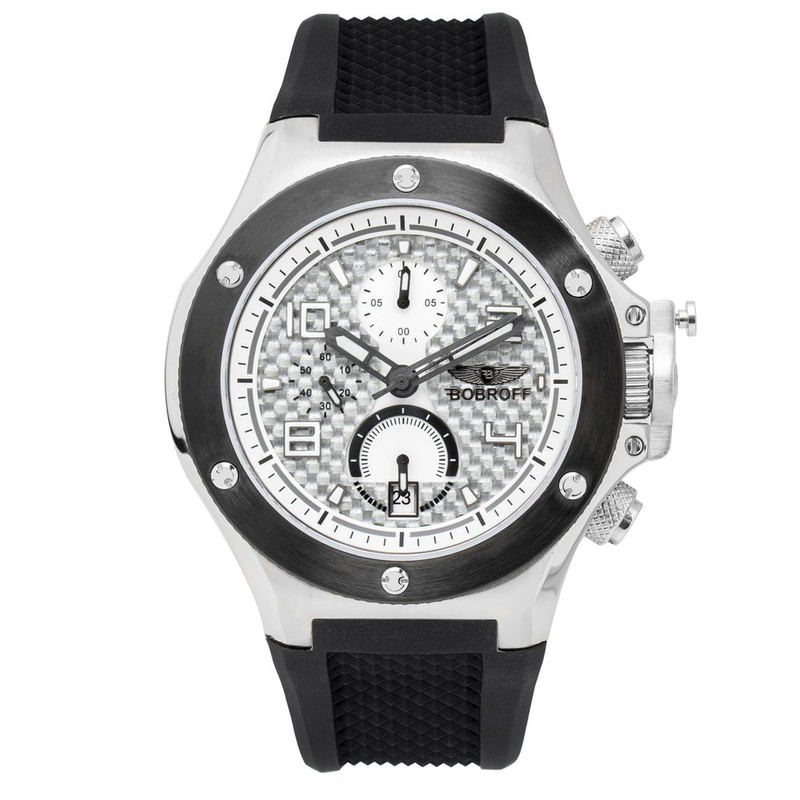 Black rubber sport watch-null