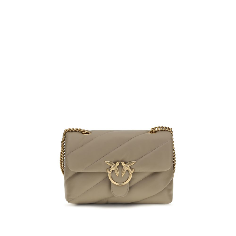 Gray calf leather bos taurus shoulder bag-null
