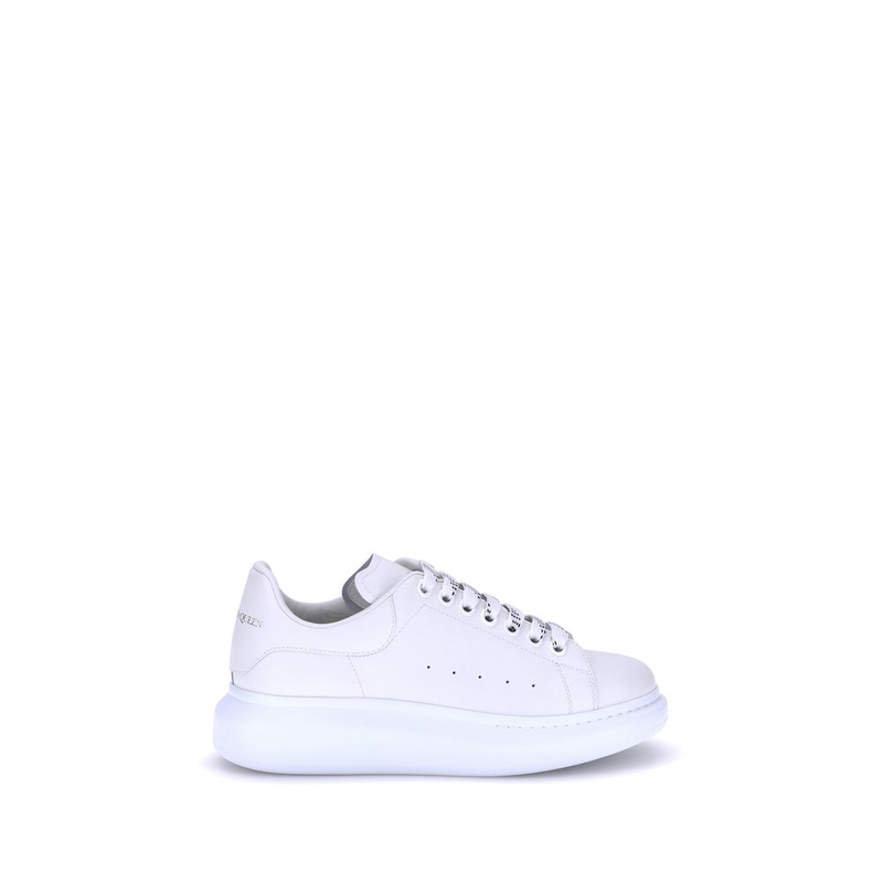 White calf leather bos taurus platform sneakers-null