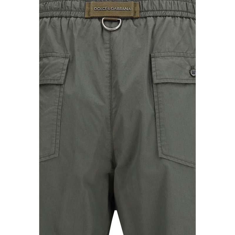 Gray cotton bermuda shorts-null
