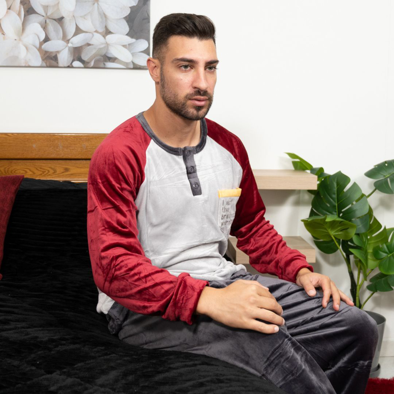 Mens velvet pajamas #m3296 image number null