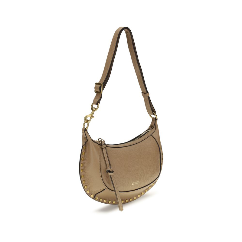 Beige calf leather bos taurus shoulder bag-null