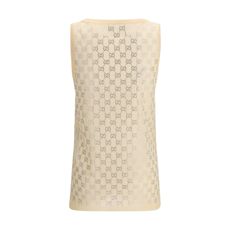 Multicolor silk tank tops-null