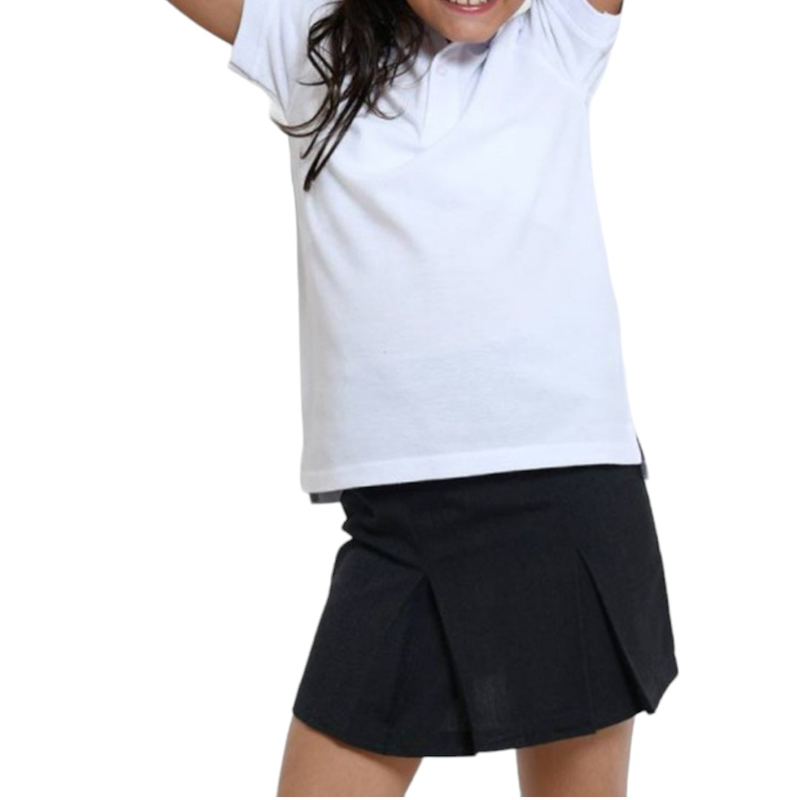Primary school skirt with two pleats #17400-null