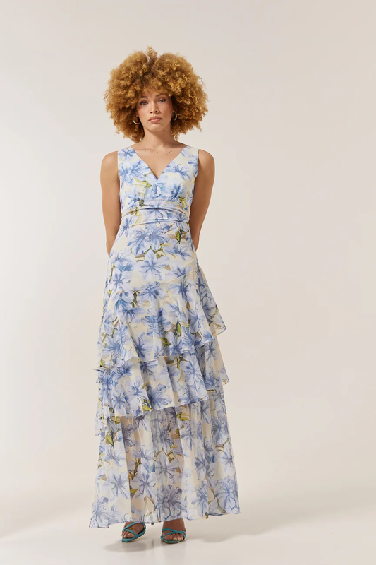 Dress marilyn by enzzo - light blue , l-null