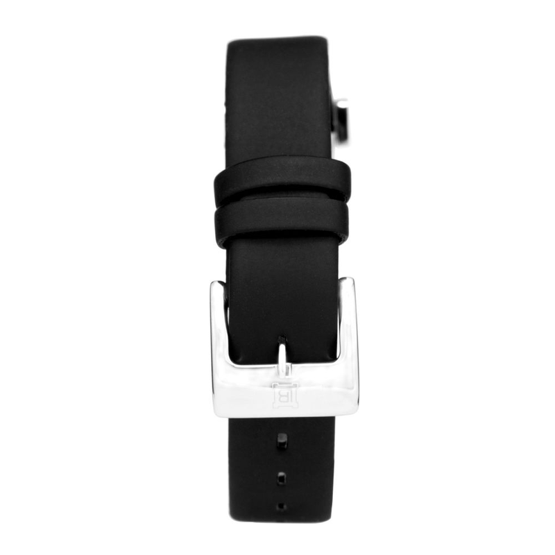 Black rubber dress watch-null