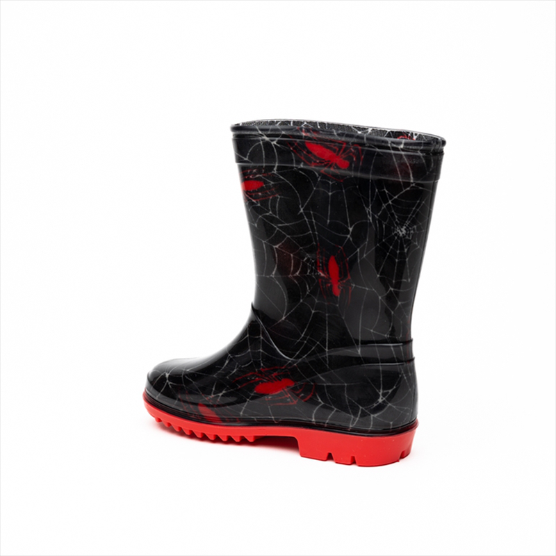 Spiderman rain boots in black-null