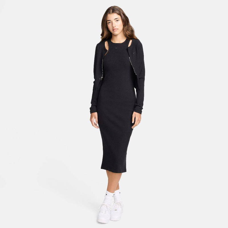 Nike nsw slim sleeveless ribbed midi dress-null