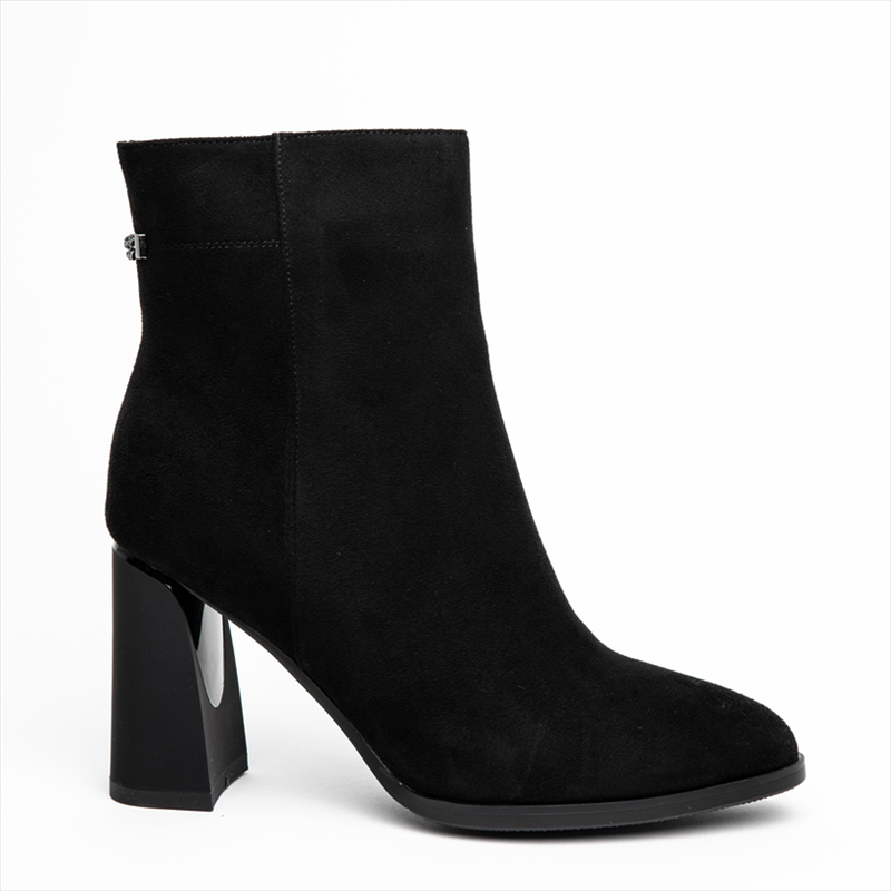 Miss belgini suedette high block heeled ankle boots-null