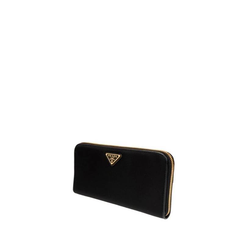 Black nylon wallet-null