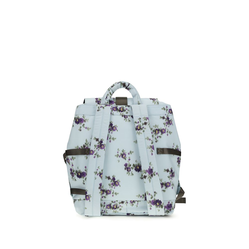 Blue polyester backpack-null