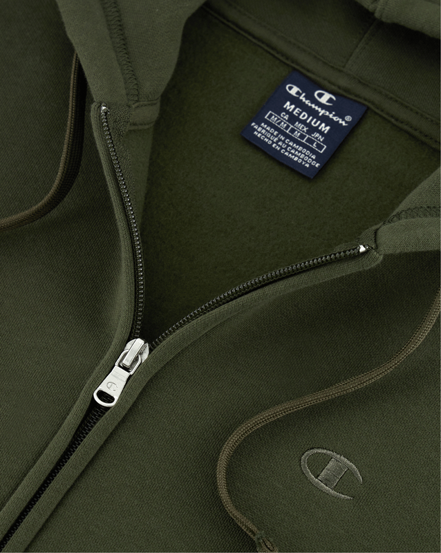 Champion men hooded full zip sweatshirt image number null