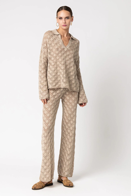 Aria pants, Beige, medium