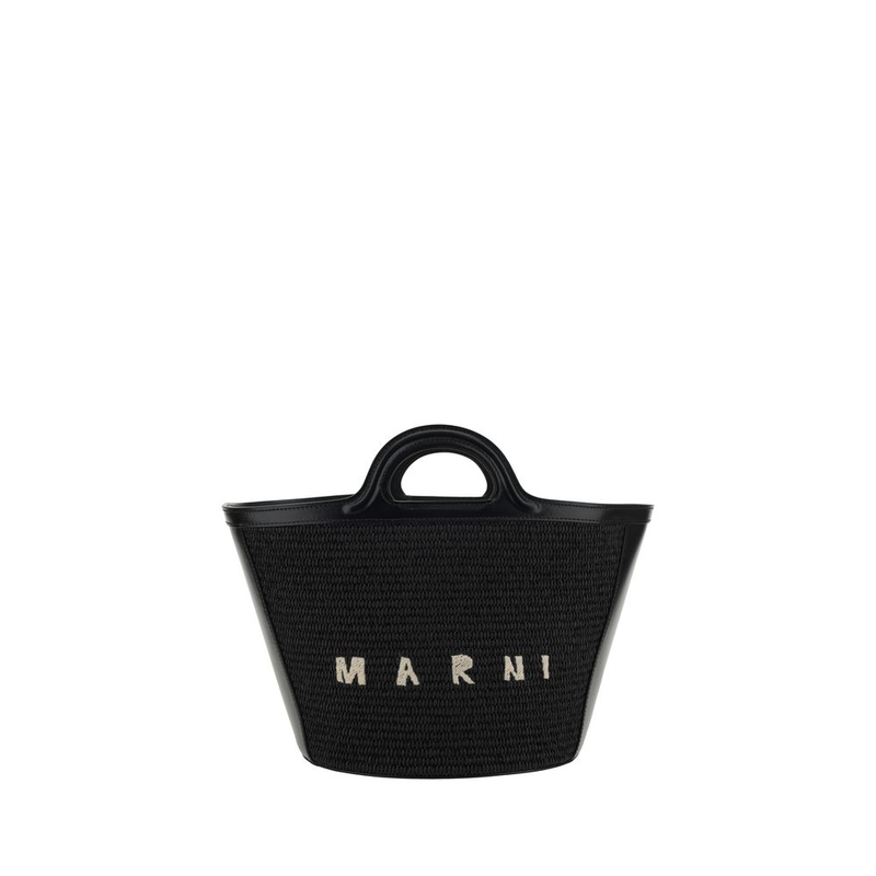 Black cotton shoulder bag-null