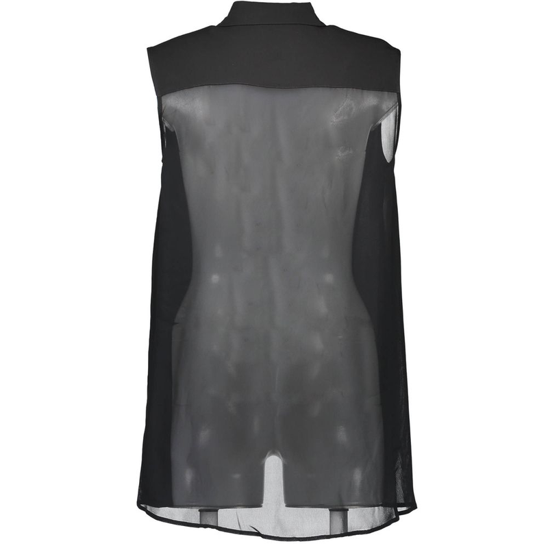Black viscose women's shirt-null
