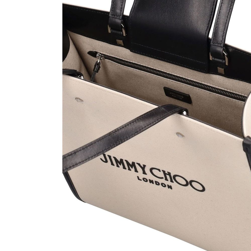 Beige canvas tote bag-null