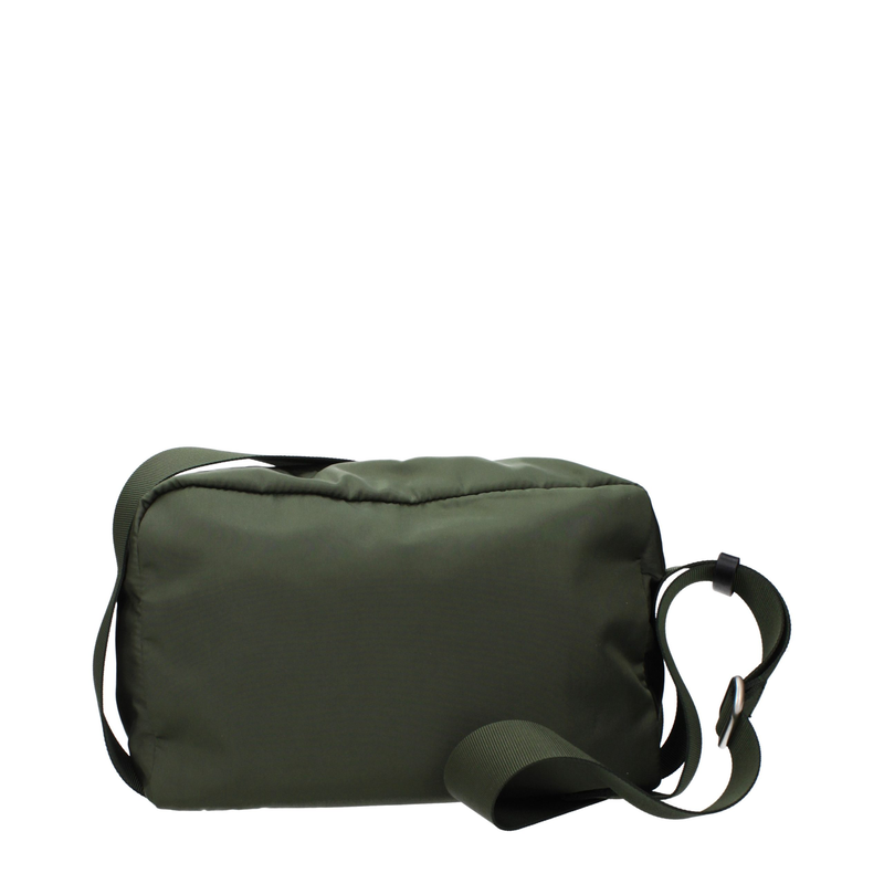 Green nylon crossbody bag-null
