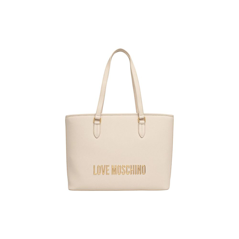 Beige polyethylene handbag-null