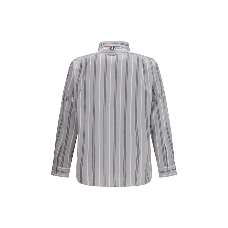 Gray cotton shirt-null