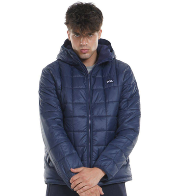 Men's padded jacket with hood, Navy, medium