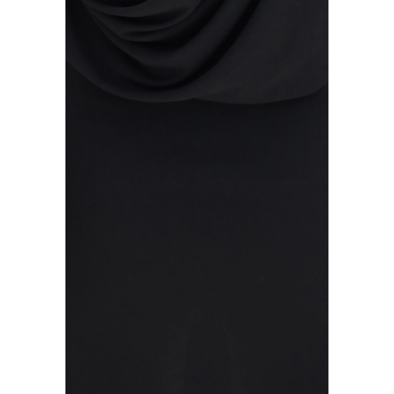 Black viscose cocktail dress-null