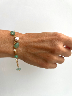 "jade pearl" bracelet, Default Title, medium