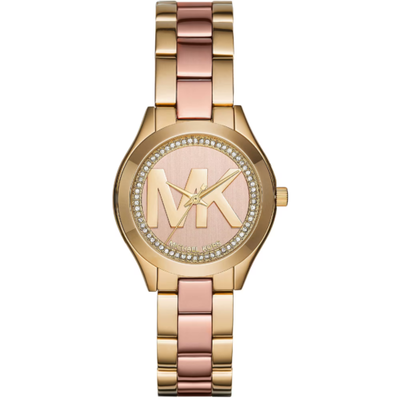 Michael kors mini slim runway stainless steel 33mm watch, Rose Gold, medium