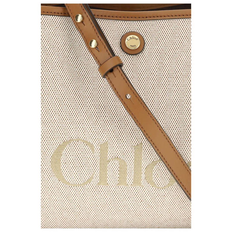 Beige fabric handbag-null