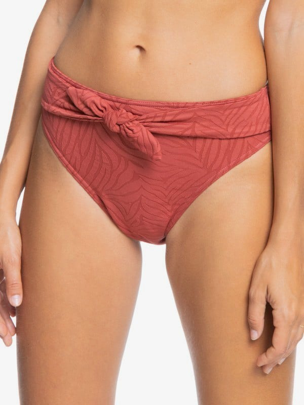 Roxy wild babe - mid waist bikini bottoms for women (erjx404 image number null