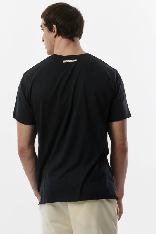 Men's natural dye raw cut t-shirt-null