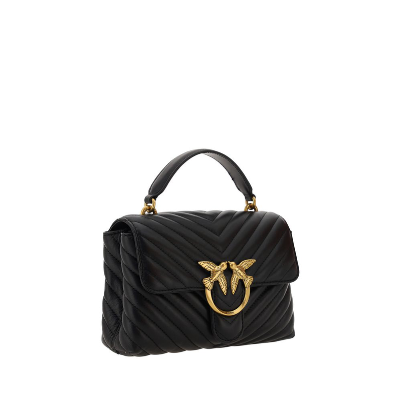 Black calf leather bos taurus handbag-null