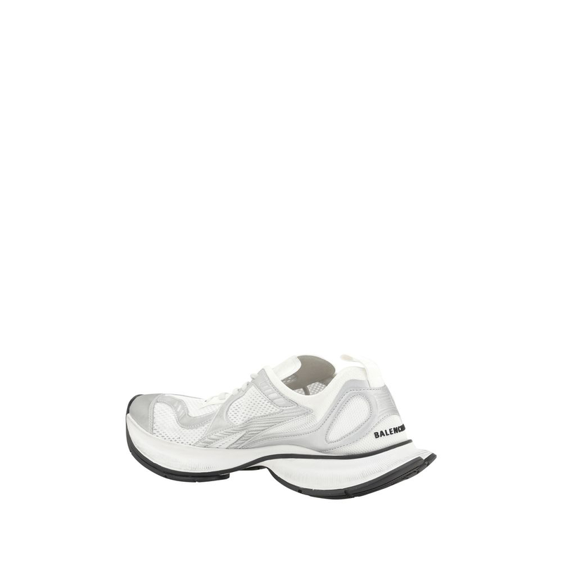 White polyethylene athletic sneakers-null