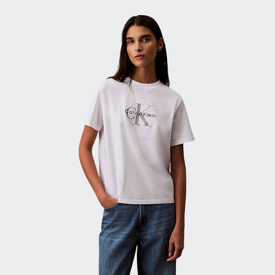 Hr classic monologo tee, White, medium