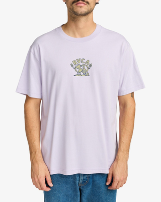 Rvca men's united ss t-shirt, Pastel Lilacc, medium