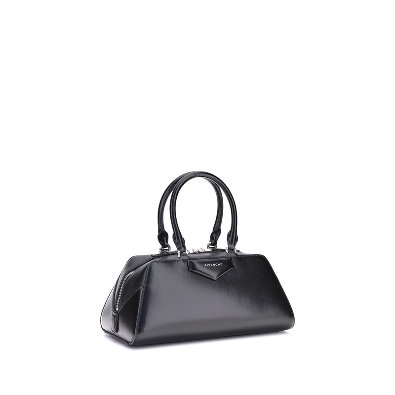 Black calf leather bos taurus handbag-null