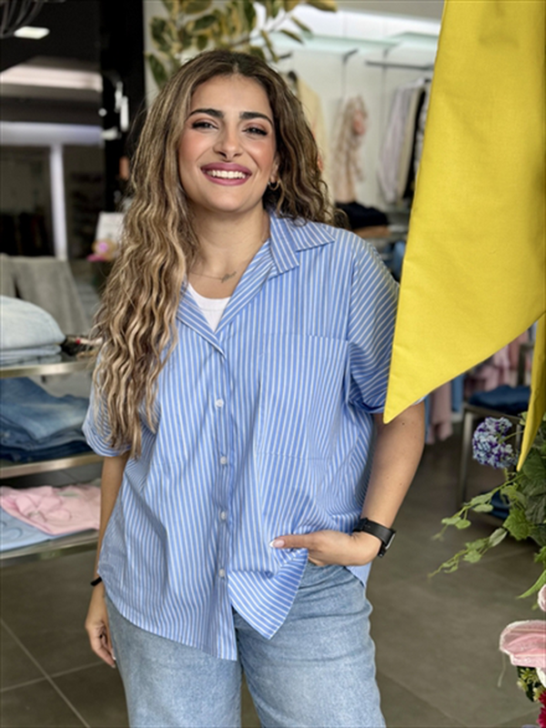 Shirt stripes oversize-null