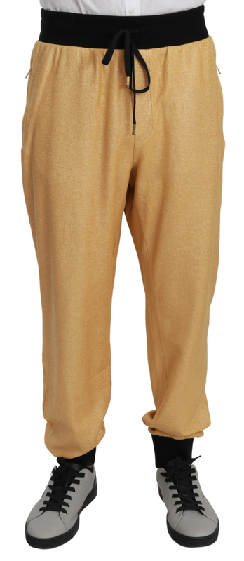 Gold year of the pig cotton mens pants-null