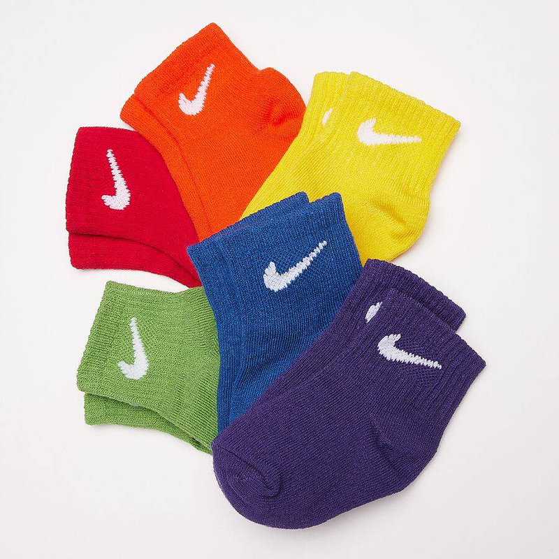 Swoosh 6pk infant ankle sock-null